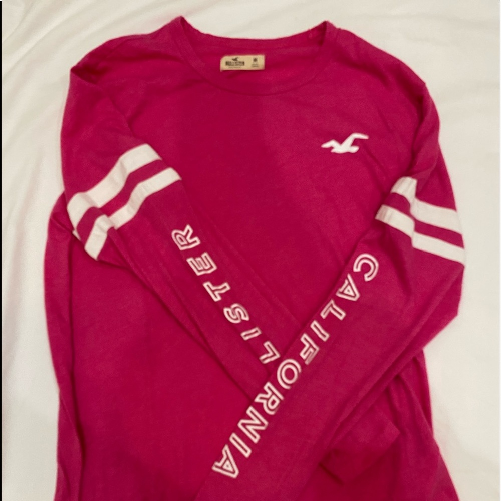 PINK HOLLISTER LONG SLEEVE TEE